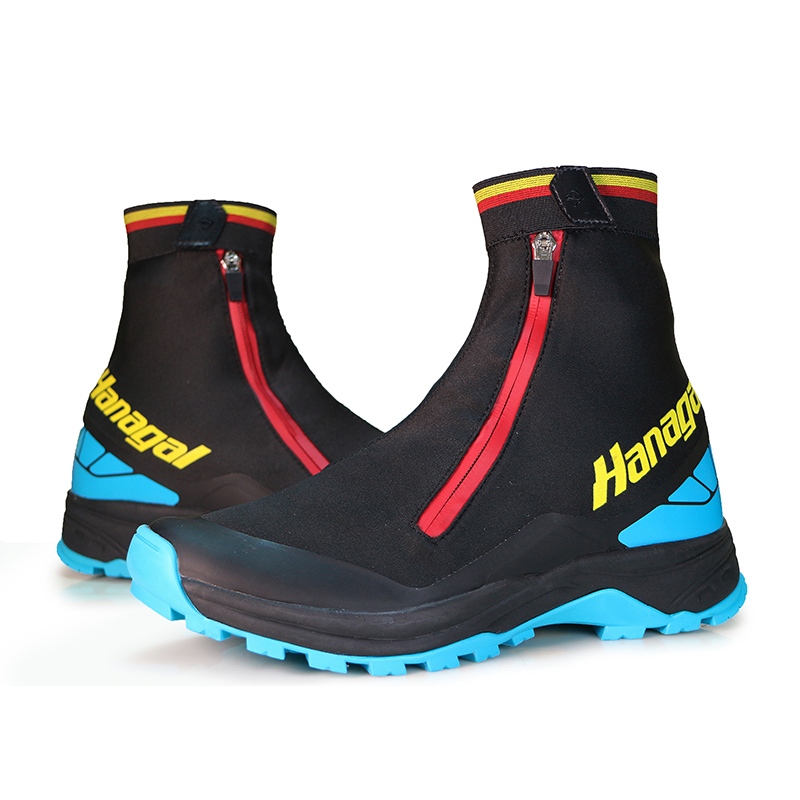 ラバー通気性弾性アッパー BK メッシュカジュアルブーツ