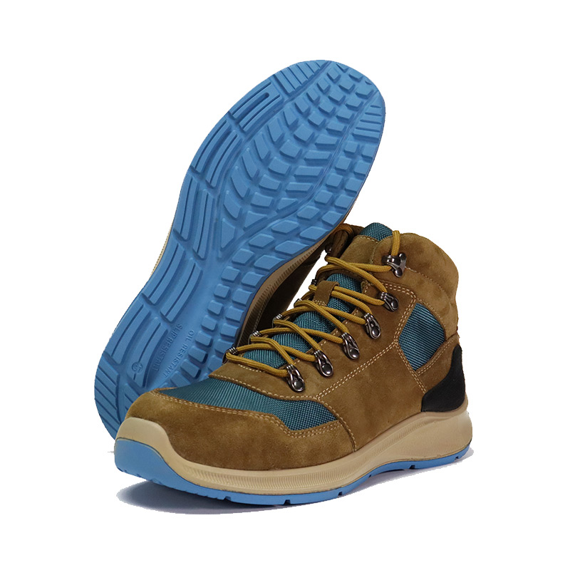 ラバーアウトソールスエードナイロン布作業靴